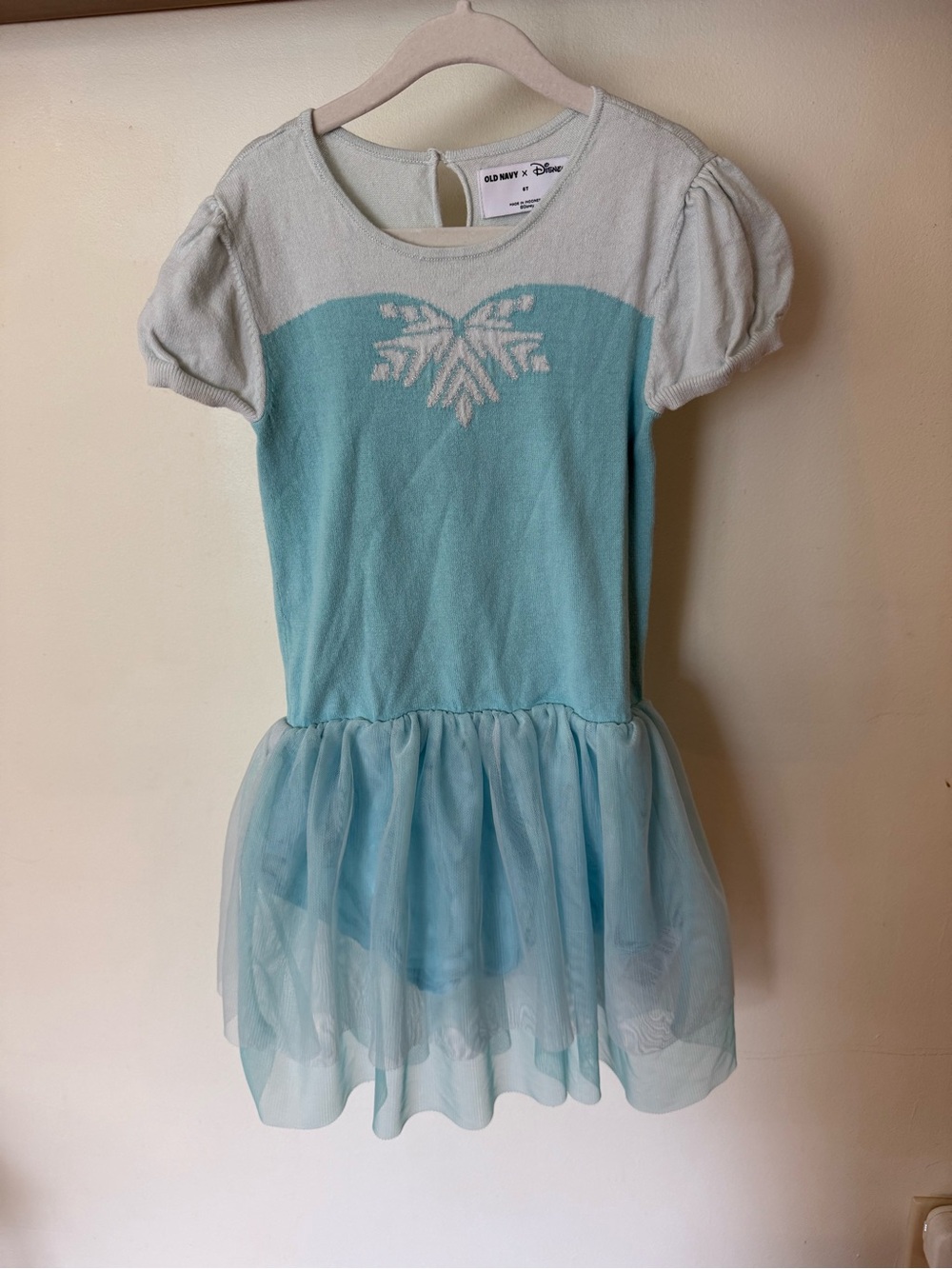 Old Navy Light Blue & White Girls' Tulle Dress
